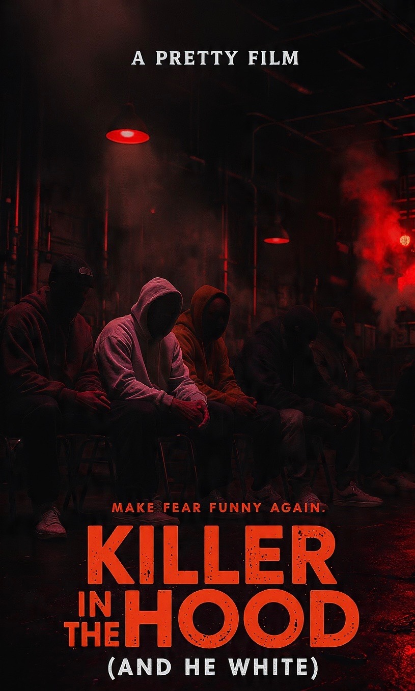 KILLER IN THE HOOD (AND HE WHITE) — official poster